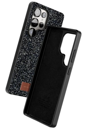 Onegif Samsung Galaxy S25 Ultra Bright Simli Kapak - Siyah