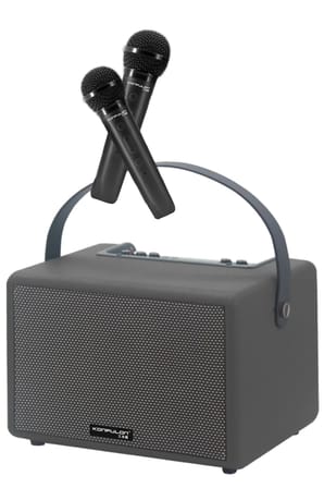 Konfulon F31 50W Sürücülü 2 Adet Mikrofonlu BT 5.2 Kablosuz Hoparlör - Turuncu