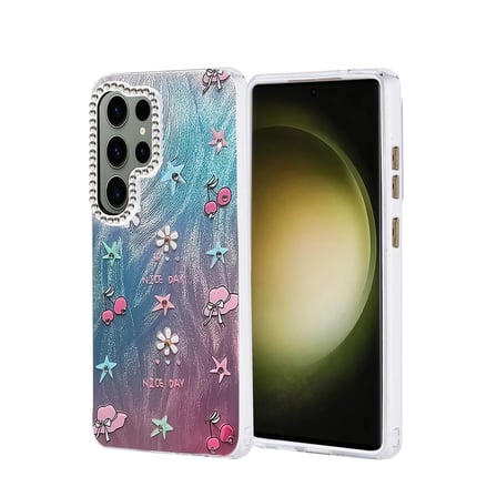 Newface Samsung Galaxy S25 Ultra Kılıf Blade Aynalı Desenli Kapak - Desen 4