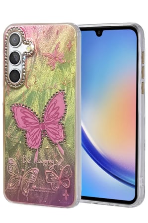 Newface Samsung Galaxy A34 5G Kılıf Blade Aynalı Desenli Kapak - Desen 5