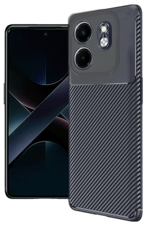 Newface İnfinix Hot 50i 4G Auto Focus Karbon Kapak - Lacivert
