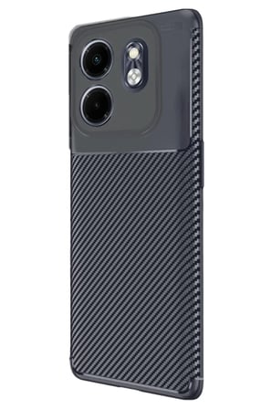 Newface İnfinix Hot 50i 4G Auto Focus Karbon Kapak - Lacivert