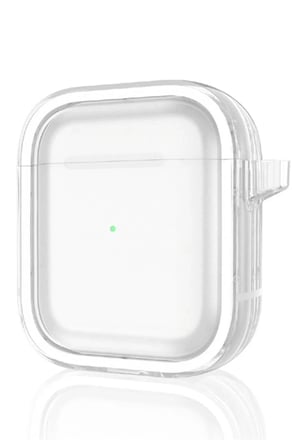 Movenchy Apple Airpods 4 (4.nesil) Shiny Şeffaf Kılıf - Beyaz
