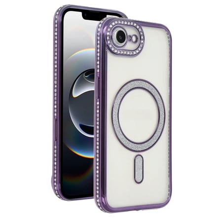 Newface Apple iPhone 16E Joke Simli Magneticsafe Kılıf - Derin Mor