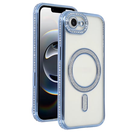 Newface Apple iPhone 16E Joke Simli Magneticsafe Kılıf - Mavi