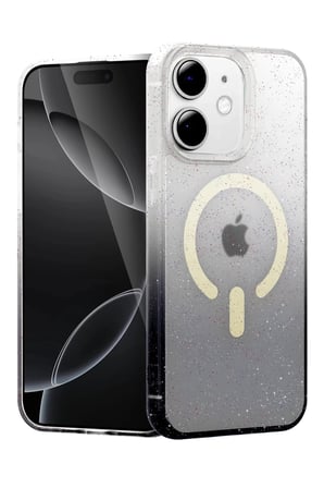 Newface Apple iPhone 12 Pummel Shiny Magsafe Kapak - Siyah