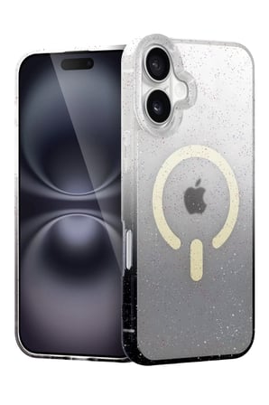 Newface Apple iPhone 16 Pummel Shiny Magsafe Kapak - Siyah