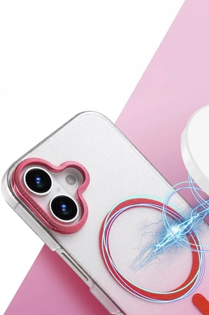 Newface Apple iPhone 16 Glossy Magsafe Kapak - Siyah
