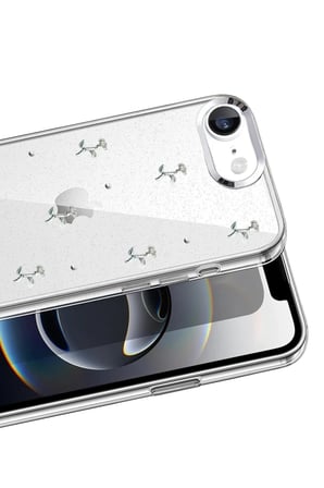 Newface Apple iPhone 16E Fiyonk Desenli Kapak - Desen 4