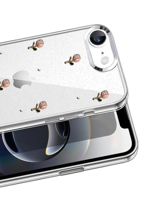 Newface Apple iPhone 16E Fiyonk Desenli Kapak - Desen 6
