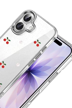 Newface Apple iPhone 16 Plus Fiyonk Desenli Kapak - Desen 9