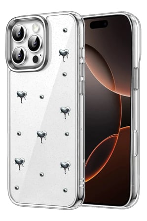 Newface Apple iPhone 16 Pro Max Fiyonk Desenli Kapak - Desen 1