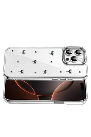 Newface Apple iPhone 16 Pro Max Fiyonk Desenli Kapak - Desen 1