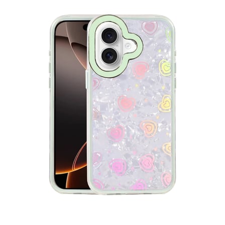 Newface Apple iPhone 16 Lumi Desenli Kapak - Yeşil
