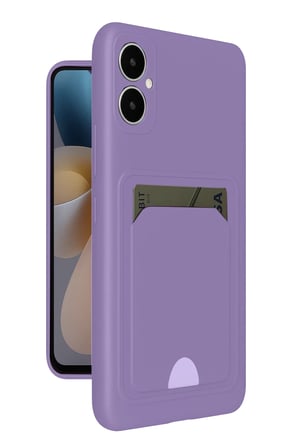 Newface Samsung Galaxy A05 Kelvin Kartvizitli Silikon - Lila