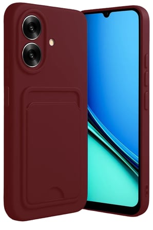 Newface Realme Note 60 Kelvin Kartvizitli Silikon - Bordo