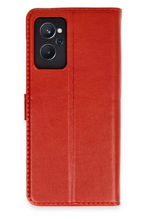 Newface Realme 9i 4G Trend S Plus Kapaklı Kılıf - Kırmızı