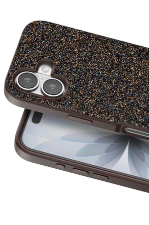 Onegif Apple iPhone 17 Bright Simli Kapak - Gold