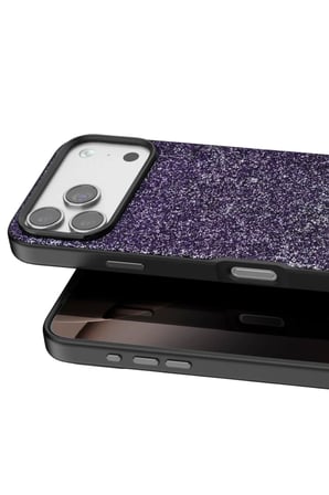 Onegif Apple iPhone 17 Pro Max Bright Simli Kapak - Derin Mor
