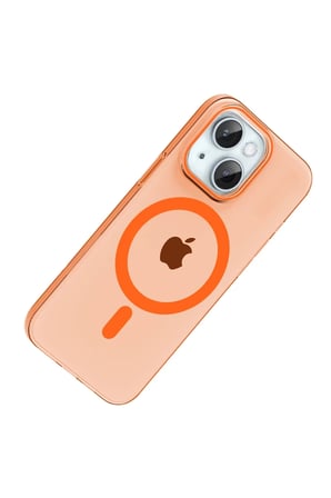 Joko Apple iPhone 14 PC Blank Magsafe Kapak - Turuncu