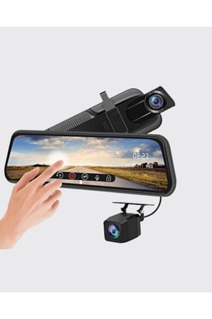 Sayarmarkt Dokunmatik Dikiz Aynası Araç İçi Kamera 1080P FHD Gece Görüşü WDR Geniş Açı