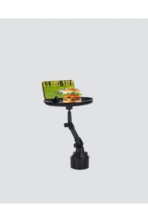 360° Döner Araç Bardaklık Tepsisi Telefon Tutuculu Geniş Yemek Masası