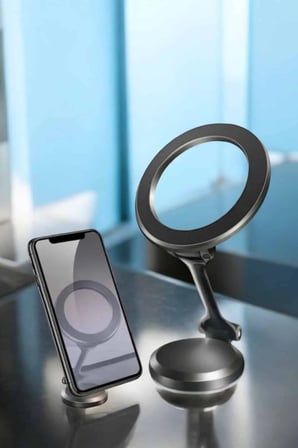 Sayarmarkt MXD1802 Araç İçi Telefon Tutucu Manyetik Ayarlanabilir Vantuzlu Yapışkanlı
