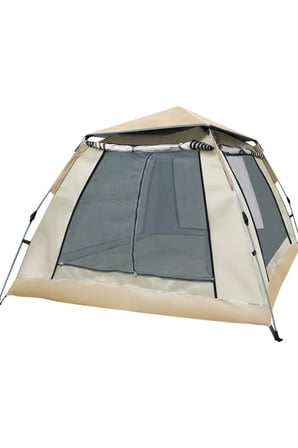 Güneşlikli Kamp Çadırı 240x240x160 cm 6 Kişilik Kolay Kurulum Outdoor