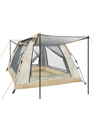 Büyük Aile Kamp Çadırı 240x240x160 cm Gölgelikli 6 Kişilik Outdoor Çadır