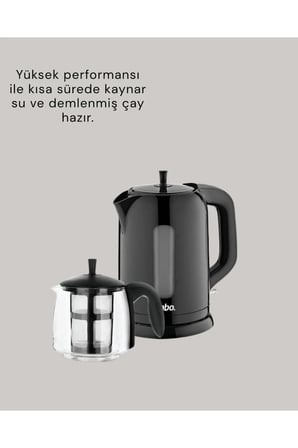 Cam Çay Hazırlama ve Kahve Pişirme Seti Isıya Dayanıklı Elektrikli Tasarım