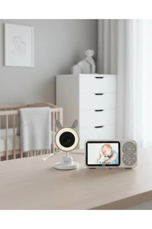 Sayarmarkt Bebek Kamerası Uyku ve Güvenlik Paketi 3.5" İnç Ekranlı Kablosuz 2.4 GHz 250m Kapsama Alanlı