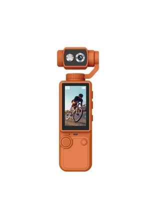 Sayarmarkt 4K Gimbal Kamera 180 Derece Dönebilen Lens Stabil Çekim Turuncu