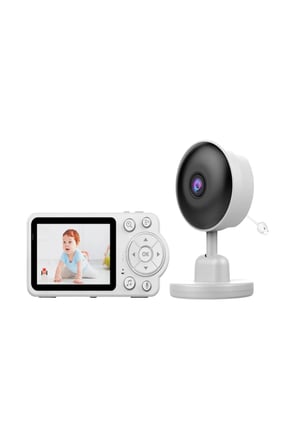 Sayarmarkt Bebek Kamerası Kablosuz Gece Görüşlü Ağlama ve Hareket Algılama 2.4 GHz Çift Yönlü Konuşma