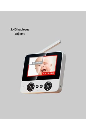 Sayarmarkt Bebek Gözetim Kamerası Full HD 200m Kablolu - Kablosuz Wifi