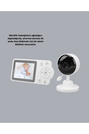 Sayarmarkt Güvenlik Kamerası IP Kamera HD Gece Görüşlü Zoom Hareket Sensörlü Kablolu - Kablosuz