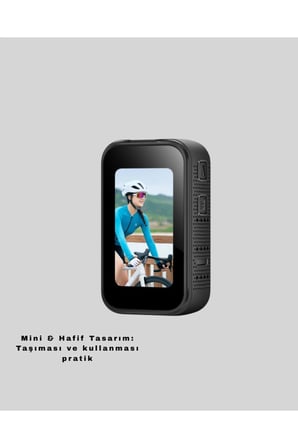 Sayarmarkt Mini Kompakt Video Kamera Taşınabilir Vlog ve Spor Çekimleri İçin Hafif Tasarım