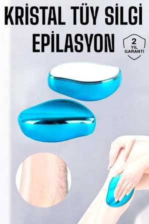 Sayarmarkt Kristal Epilatör Yüz ve Vücut Tüy Alıcı Şarjlı 5.4 W Çok Renkli Tüm Ciltler İçin
