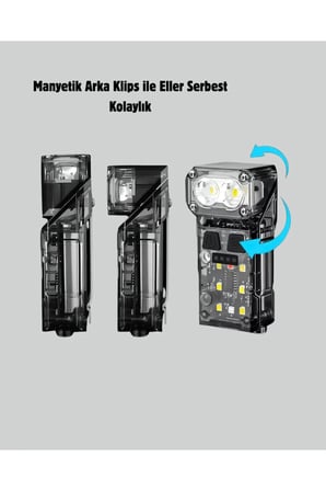 3 Fonksiyonlu LED Far El Feneri ve Çalışma Lambası Uzun Ömürlü
