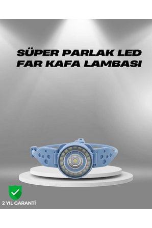 Sayarmarkt Kafa Lambası LED Ayarlanabilir Işık Modu Hafif ve Taşınabilir