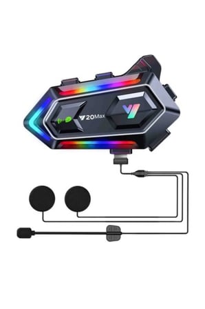 Sayarmarkt Y20 Motorsiklet Intercom Bluetooth 5.3 IPX6 Çok Renkli