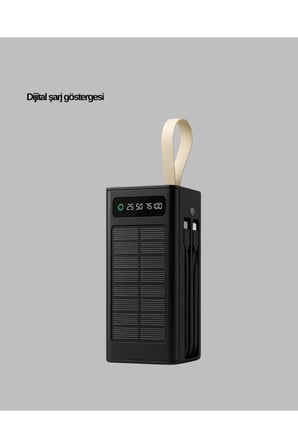 Taşınabilir Güneş Panelli Powerbank Çoklu Cihaz Şarj Destekli