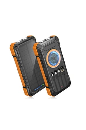 20000 mAh Güneş Enerjili Powerbank Hızlı Şarj Destekli
