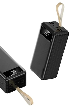 60000 mAh Powerbank 4 Çıkışlı Hızlı Şarj Destekli Dijital Göstergeli