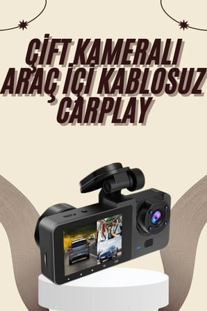 3 Kameralı Araç İçi DVR Kayıt Cihazı