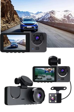 3 Kameralı Araç İçi DVR Kayıt Cihazı