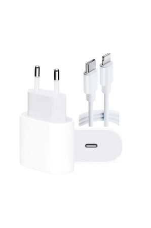 Sayarmarkt Beyaz 20W Type-C Şarj Cihazı Seti
