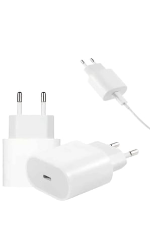 Sayarmarkt iPhone Uyumlu Type-C 25W Beyaz Şarj Cihazı Akım Korumalı