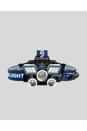 Gece Balıkçılığı ve Outdoor İçin USB Şarjlı LED Kafa Lambası 60 Derece Ayarlı