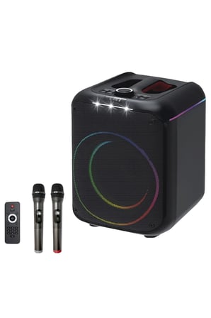 Konfulon F39 25W Sürücülü RGB Işıklı 2 Adet Mikrofonlu Bluetooth 5.3 Kablosuz Hoparlör – Siyah