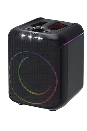 Konfulon F39 25W Sürücülü RGB Işıklı 2 Adet Mikrofonlu Bluetooth 5.3 Kablosuz Hoparlör – Siyah